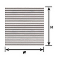 Plastruct 91510 PS-10 2pk CORRUGATED SIDING, N Scale