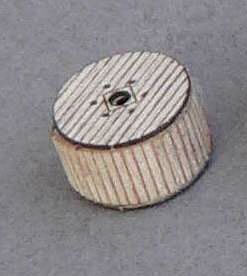 GCLaser 51192 Covered Cable Reel pkg(6) - Kit (Laser-Cut Wood) -- 1/4 x 7/16" Diameter, Z Scale