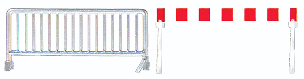 Busch Gmbh & Co Kg 1018 Crowd Control Barrier Set -- pkg(20), HO Scale