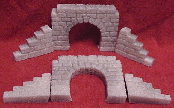 Pre-Size Model Specialties 123 Culverts -- Cut Stone, 8' Arch, HO Scale