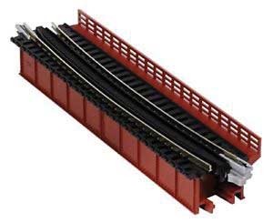 Kato KAT20-470 Curved-Deck Girder Bridge with Code 80 Track - Assembled - Unitrack -- 19" 481mm Radius, 15 Degrees, N Scale