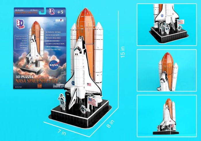 Daron 140 Space Shuttle 3D Puzzle 87p