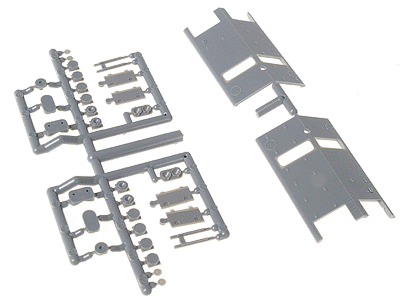 Cannon & Company SE1 Dash 2 Hood End without Class Lights pkg(2) -- Used on EMD SD70, 75, late Dash 2 and BL20-2, HO Scale