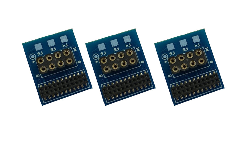 DCC Concepts DCC-218.6-3 6-function 21 to 8 Pin Adapter (3 Pack)