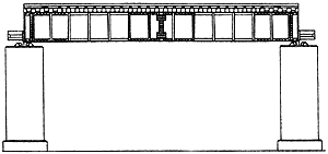 Kato KAT20-464 Deck Girder Bridge -- 4-31/32" 124mm Long (black), N Scale