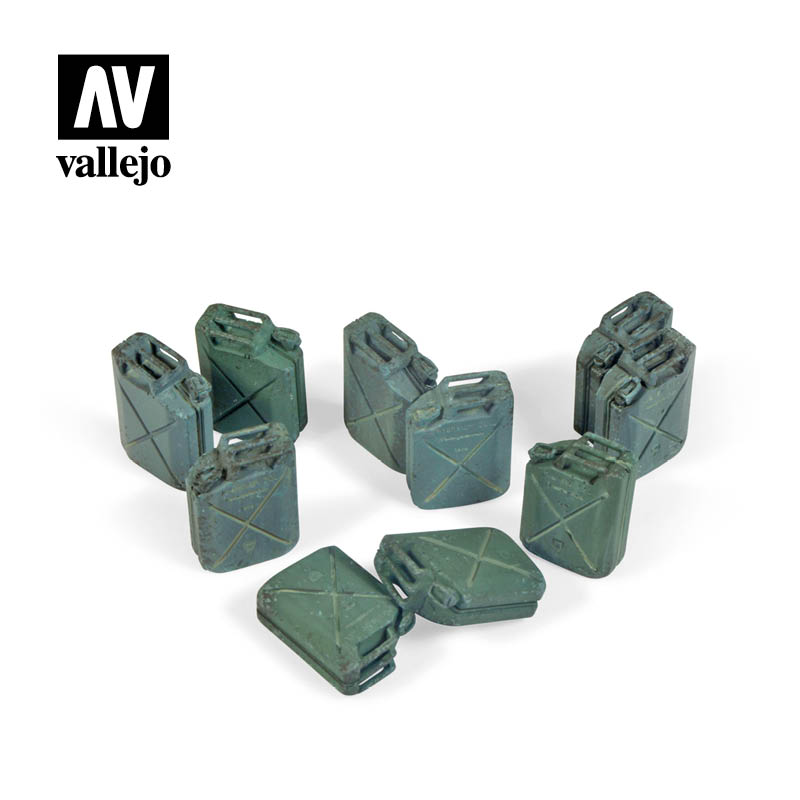Vallejo Acrylic Paints SC206 Allied Jerrycan Set