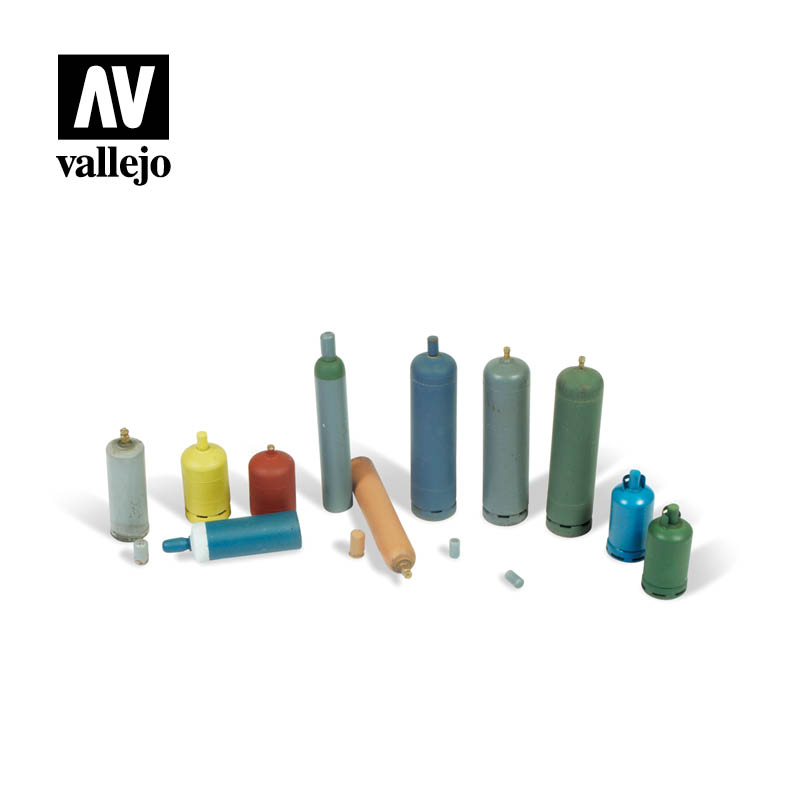 Vallejo Acrylic Paints SC209 Modern Gas Bottles