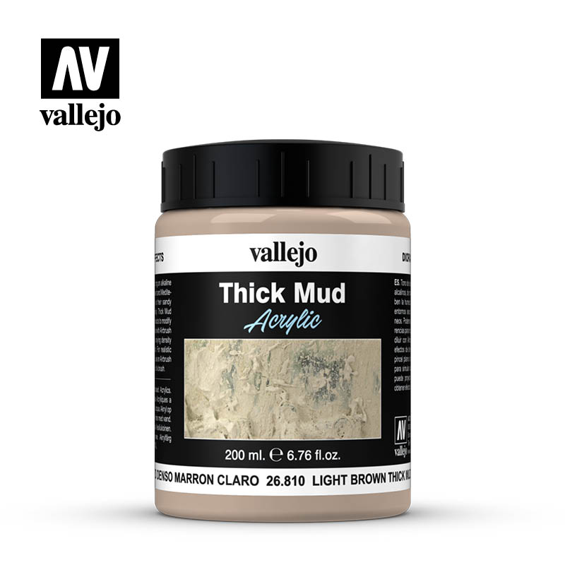 Vallejo Acrylic Paints 26810 Light Brown Mud
