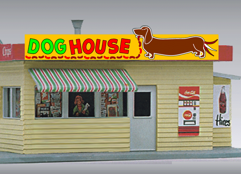Miller Engineering Animation 442452 Dog House sign, Small