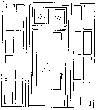 San Juan Details (formerly Grandt Line) 3613 Door & Frame -- Single; 50 x 115", O Scale