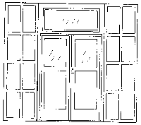 San Juan Details (formerly Grandt Line) 3615 Door & Frame -- Double; 65 x 115", O Scale