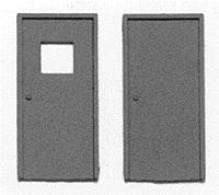 Micro Engineering 80162 Doors pkg(4) -- Warehouse Personnel, HO Scale