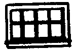 San Juan Details (formerly Grandt Line) 8009 Double-Hung Windows -- Eight-Pane, Scale 52 x 33"  132 x 83.8cm pkg(12), N Scale