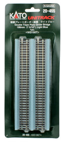 Kato KAT20-455 Double-Track Plate Girder Bridge -- 7-13/32" 186mm (Light Blue), N Scale