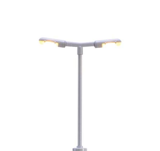 Brawa Modellspielwaren 83002 double Platform LED Light with Plug and Socket Base -- 2-3/16" 5.5cm, N Scale