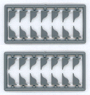 Tichy Train Group 8129 Double "S" Corbels pkg(28) -- With Top Detailing, HO Scale