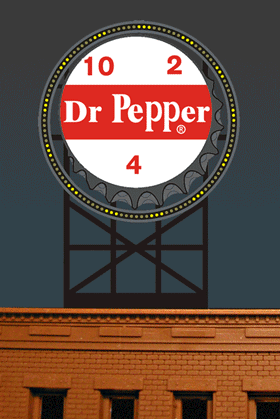 Miller Engineering Animation 2681 Dr. Pepper Sign, Large