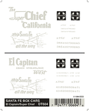 Woodland Scenics WOO604 Dry Transfer Railroad Lettering Sets -- ATSF Box Cars - "El Capitan" & "Super Chief" w/Straight Line Map (white), HO Scale
