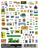 Woodland Scenics WOO570 Dry Transfer Signs -- Product Logos, N Scale