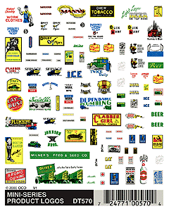 Woodland Scenics WOO570 Dry Transfer Signs -- Product Logos, N Scale