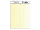 Woodland Scenics WOO763 Dry Transfer Stripes - .010, 1/64, .022, 1/32 & 3/64" Wide -- Yellow, All Scales