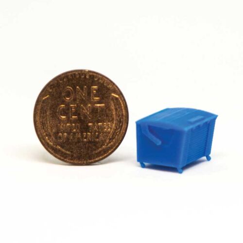 All Scale Miniatures 1601649 Dumpster -- Square Rear Load without Casters, N Scale