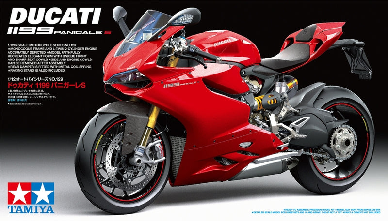 Tamiya 14129 DUCATI 1199 PANIGALE S Red, 1:12 Scale