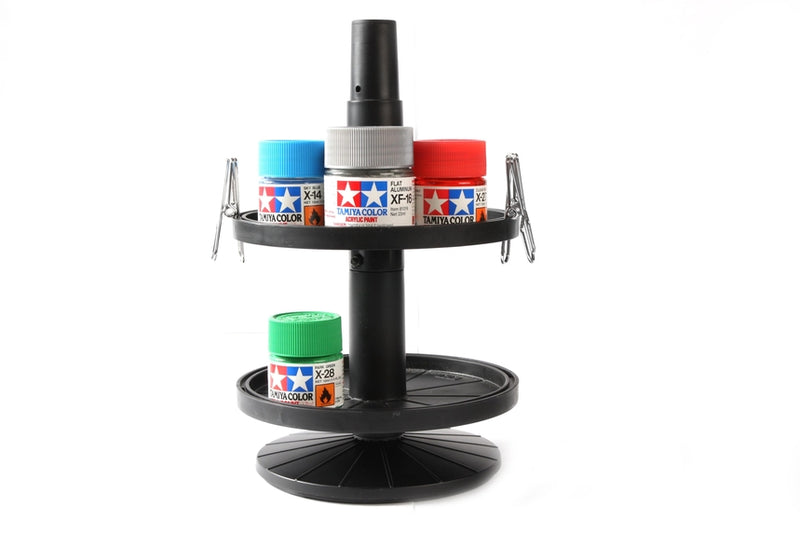 Tamiya 74077 BOTTLED PAINT STAND W/4 Alligator Clips