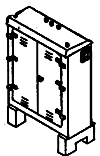 Details West 902 Electric Relay Cabinets -- 2 Door, HO Scale