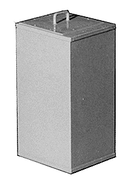 Cannon & Company 1904 Electrical Cabinet Air Filter Box -- Built-In Style For Mid-Production EMD Dash-2 & 50/60 Series Diesels pkg(2), HO Scale