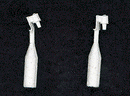 Details West 336 Electronic Bells pkg(2) -- Small Round Type (MILW, SOO & Others), HO Scale