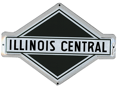 Microscale Industries 10015 Embossed Die-Cut Metal Sign -- Illinois Central, All Scales
