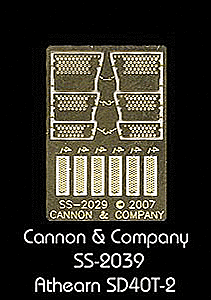 Cannon & Company 2029 Engine Step Set (Photo-Etched Brass) -- For Athearn SD40T-2, HO Scale
