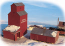 Walthers Cornerstone 933-3238 Farmer's Co-op Rural Grain Elevator -- Kit - Elevator: 4-3/8 x 5-3/8 x 6" 11 x 13.7 x 15.2cm, N Scale