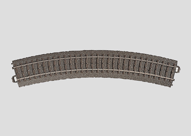 Marklin MRK24230 Curved Track - R2 = 4375 mm / 17-1/4" / 30°, HO Scale