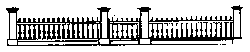 San Juan Details (formerly Grandt Line) 5119 Fence -- Victorian Picket Fence with Gates & Post, HO Scale