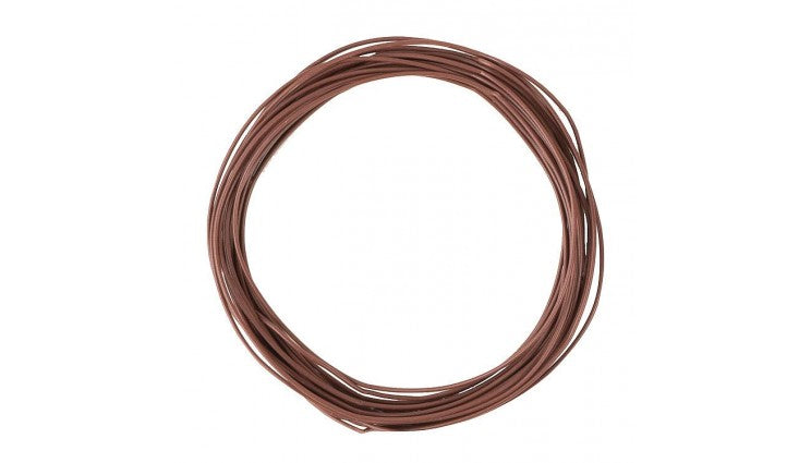 Faller Gmbh 163788 Fine Stranded Wire .002"  .04mm x 32' 9-5/8" 10m Roll -- Brown, All Scales