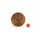 All Scale Miniatures 870890 Fire Bucket -- Red pkg(5), HO Scale