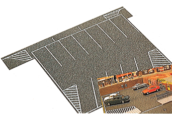 Busch Gmbh & Co Kg 7076 Flexible Parking Lot -- 8 x 6-1/2" 20 x 16cm, HO Scale