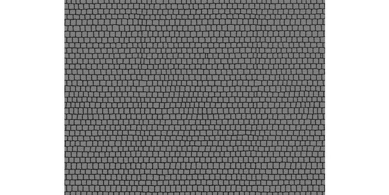 Noch Gmbh & Co 34224 Flexible Pavement Sheet -- Cobblestone Gray pkg(2) 17 x 10.5cm, N Scale