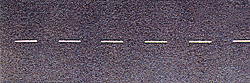 Busch Gmbh & Co Kg 7086 Flexible Self Adhesive Paved Roadway -- Solid White Outside, Dash White Center - 3-1/8 x 78-3/4" 7.9 x 200cm, HO Scale