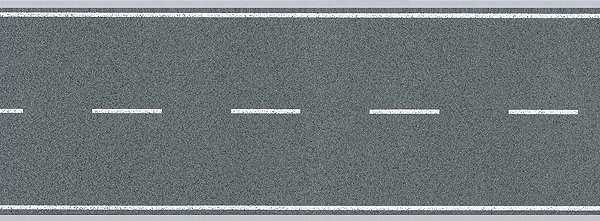 Faller Gmbh 170630 Flexible Two-Lane Roadway w/Markings -- 39-3/8 x 3-1/8" 100 x 8cm, HO Scale
