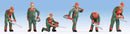 Noch Gmbh & Co 15061 Forest Workers -- Lumberjacks pkg(6), HO Scale