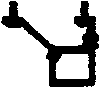 Tichy Train Group 3043 Freight Car Stirrups pkg(10) -- Double Offset - Bottom Mount, HO Scale
