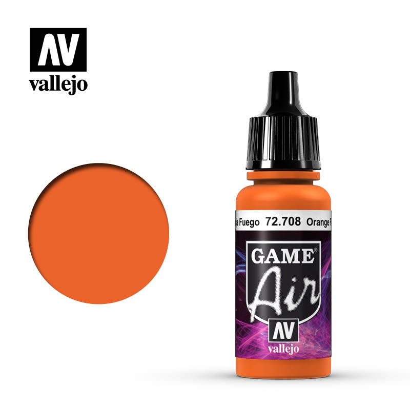 Vallejo Acrylic Paints 72708 Orange Fire