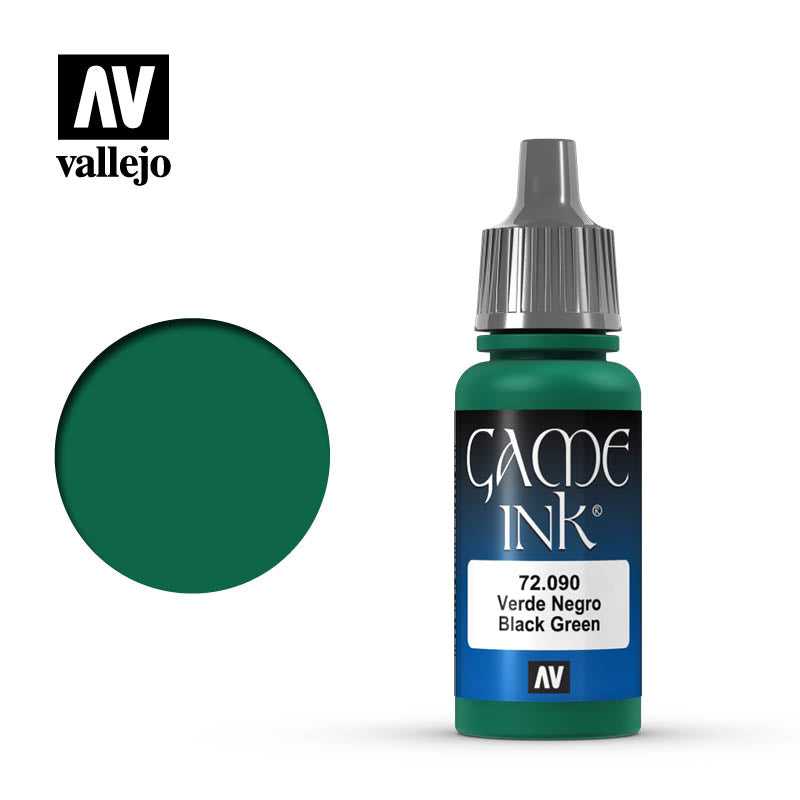 Vallejo Acrylic Paints 72090 Black Green