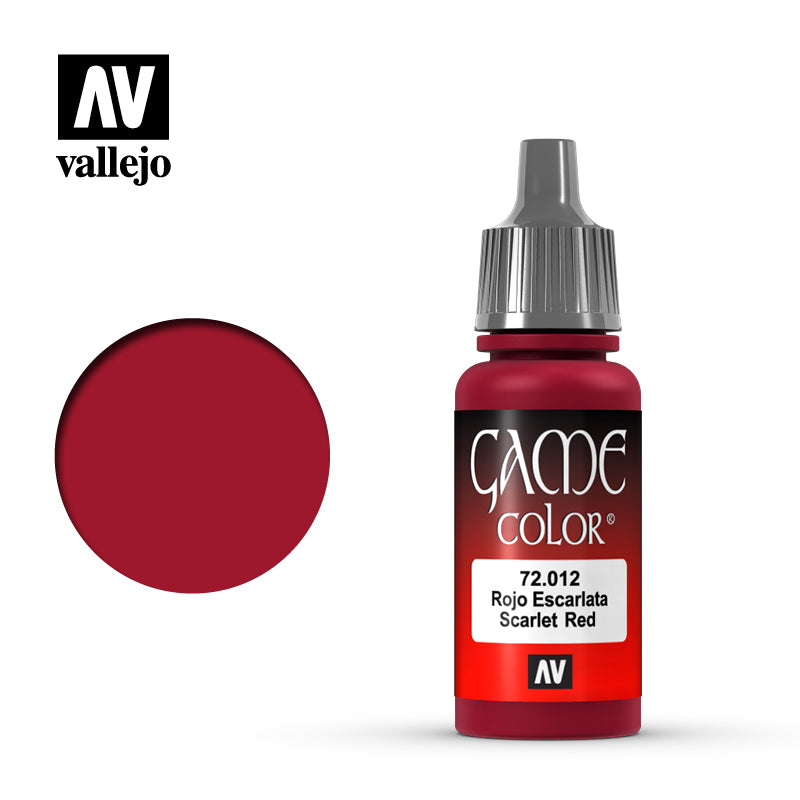 Vallejo Acrylic Paints 72012 Scarlet Red
