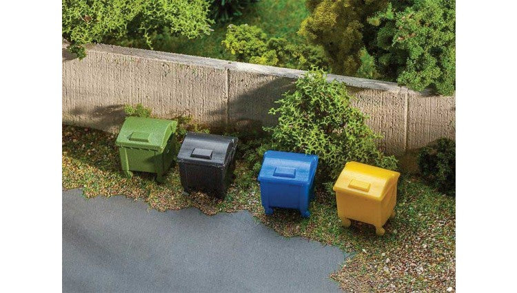 Faller Gmbh 180343 Garbage Bins -- pkg(8), HO Scale