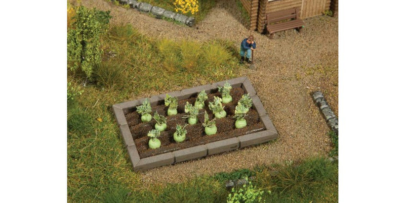 Noch Gmbh & Co 13214 Garden Plot Edging Only -- Fits Noch Assembled Garden Plots, HO Scale