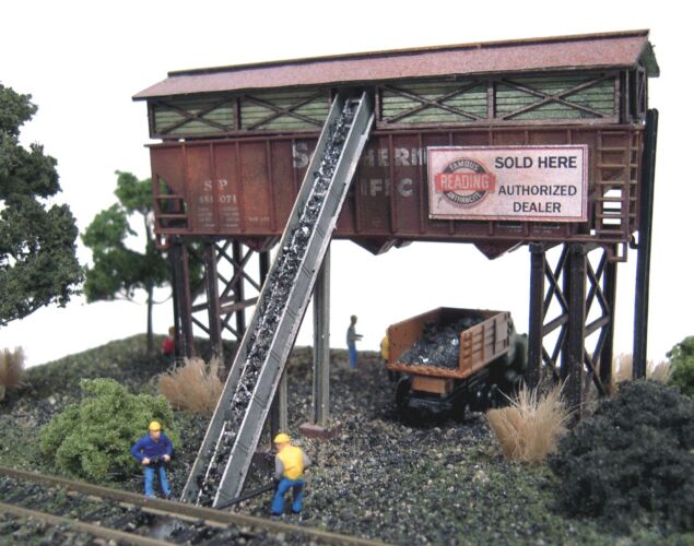 The N Scale Architect 10030 Gravel & Coal Company - Trackside Series -- Laser-Cut Wood Kit - 3-1/2 x 2-1/2" 8.9 x 6.4cm, N Scale